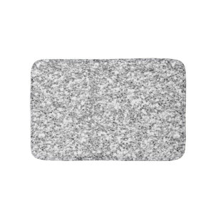 Silver Glitter Printed Bath Mat