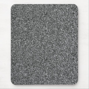 Silver Glitter Sparkle Metallic Mouse Pad