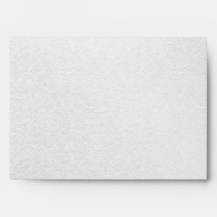 Silver glitter swirls + aqua jewels A7 envelope