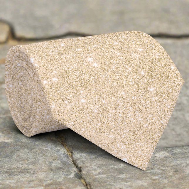 Silver Glitter Texture Yellow Sparkling Shiny Tie (Creator Uploaded)