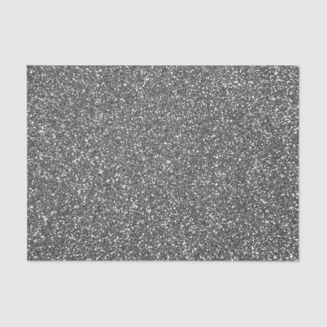 Silver Glitter Tissue Paper (Front)