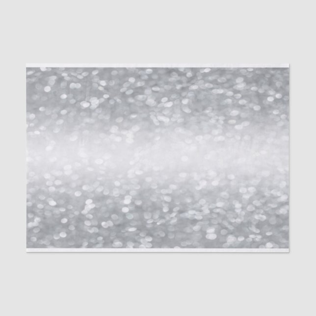 Silver Glitter Tissue Paper (Front)