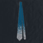 Silver Glitter Trendy Ombre Fading Tie<br><div class="desc">This design was created through digital art. It may be personalized by clicking the customize button and add text, images, or delete images to customize. Contact me at colorflowcreations@gmail.com if you with to have this design on another product. Purchase my original abstract acrylic painting for sale at www.etsy.com/shop/colorflowart. See more...</div>