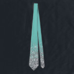 Silver Glitter Trendy Ombre Fading Tie<br><div class="desc">This design was created through digital art. It may be personalized by clicking the customize button and add text, images, or delete images to customize. Contact me at colorflowcreations@gmail.com if you with to have this design on another product. Purchase my original abstract acrylic painting for sale at www.etsy.com/shop/colorflowart. See more...</div>
