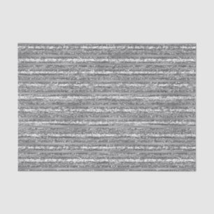 Silver Glittery Stripes Tissue Paper