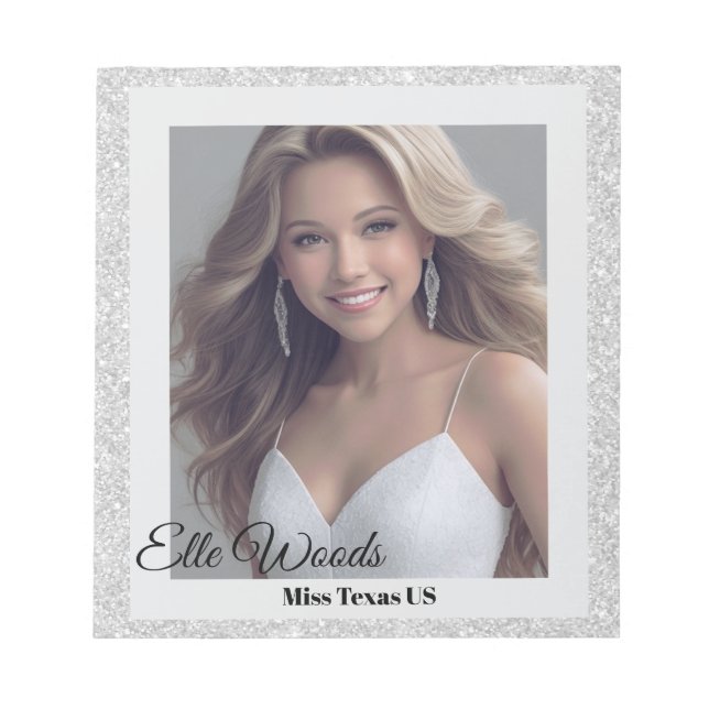 Silver Glitz Autograph Pad (Front)