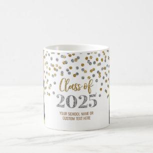 Silver Gold Class of 2025 Coffee Mug