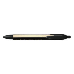 Silver & Gold Foil Effect, Company/Event Black Ink Pen