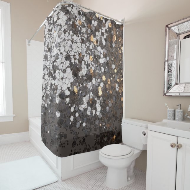 Silver Gold Glitter Glam #1 (Faux Glitter) #decor  (In Situ)
