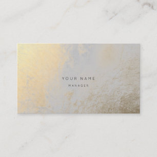 Silver Gold Metallic Abstract Appointment Card