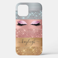 Silver Gold Rose Gold Glitter Beauty Eyelash