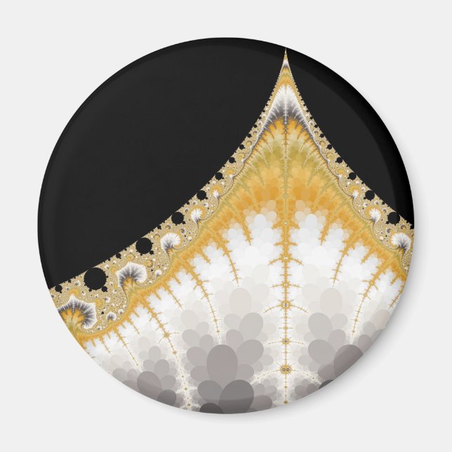 Silver Gold Volcano Magnet (Front)