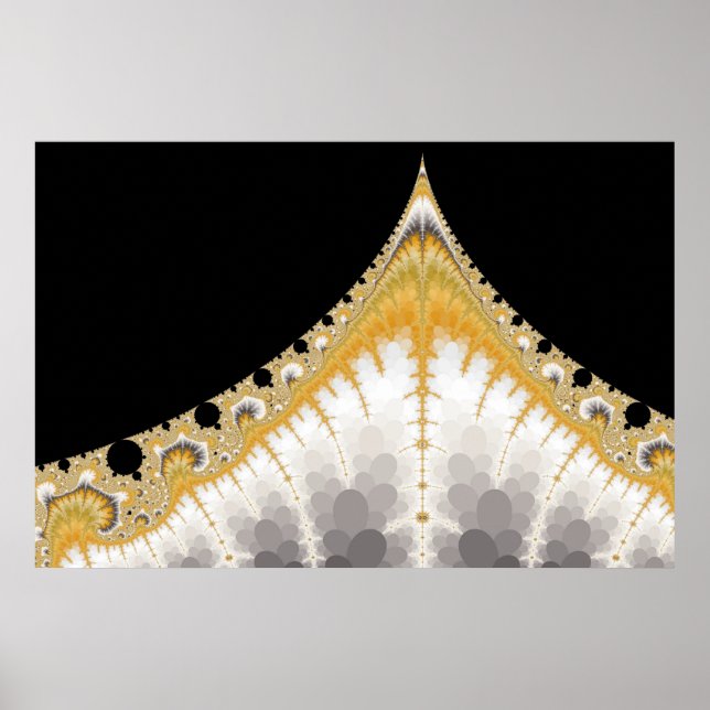Silver Gold Volcano Poster (Front)