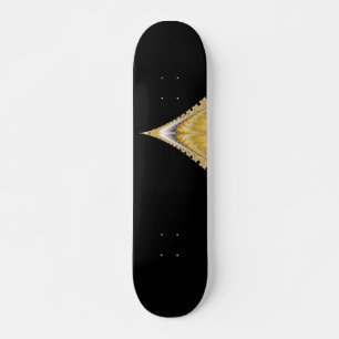 Silver Gold Volcano Skateboard