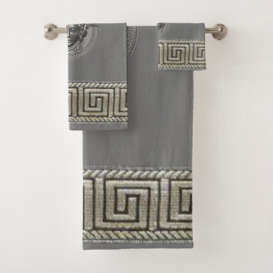 Silver Gorgon - Medusa  Guest / Gift  Bath Towel Set