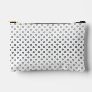 Silver Gradient Polka Dots by Shirley Taylor Accessory Pouch