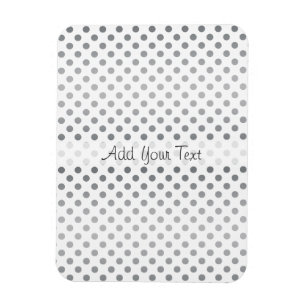 Silver Gradient Polka Dots by Shirley Taylor Magnet