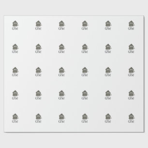 Silver graduation cap glitter add name grad year c wrapping paper