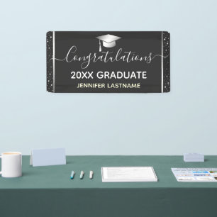 Silver Graduation Party Budget Banner