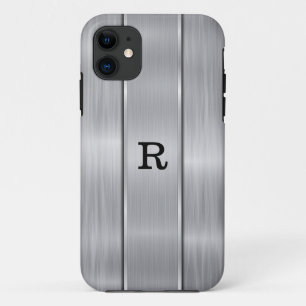 Silver gray colors consisting shiny metallic iPhone 11 case
