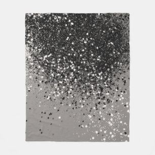 Silver Gray Glitter #1 #shiny Fleece Blanket