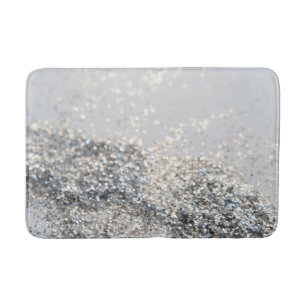 Silver Gray Glitter #2 Bath Mat