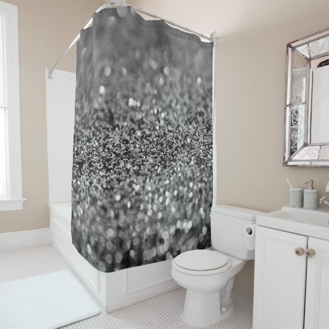 Silver Gray Glitter Bokeh Glam 2 (In Situ)