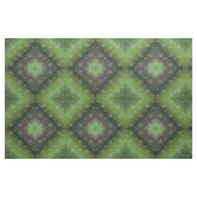 silver green leaf Fabric, colourful house textile Fabric (Fat Quarter)
