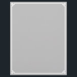 Silver Grey and White Greek Key Border Letterhead<br><div class="desc">Decorative light silver grey and white Greek key style border for the 8.5x11 inch letterhead paper. Customize this design with favourite colour choices, or match your office decor. Add a name or monogram to create your own personalized letterhead stationery design. The ornamental border was designed for this size product. Check...</div>