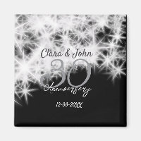 Silver grey black 30th wedding anniversary glitter