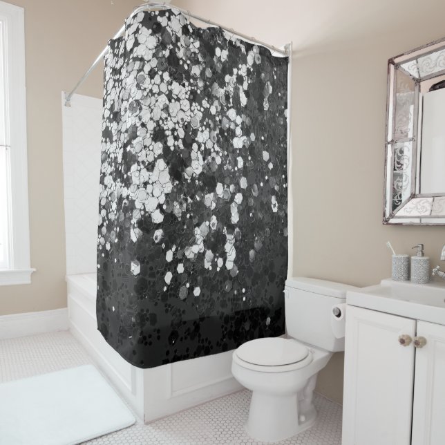 Silver Grey Black Glitter Glam #1 (In Situ)