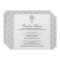Silver Grey Damask Celtic Cross First Communion