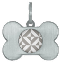 Silver Grey Geometric Art Deco