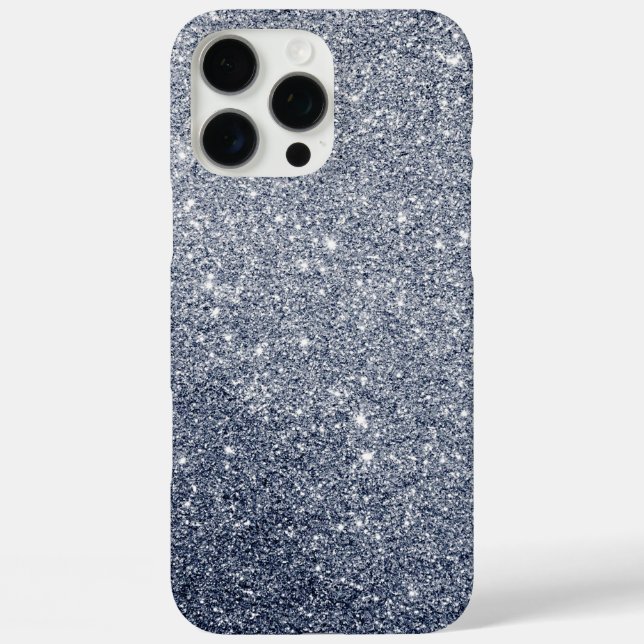 Silver Grey Glitter Style Background Case-Mate iPhone Case (Back)