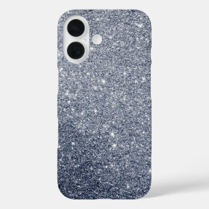 Silver Grey Glitter Style iPhone 16 Case