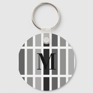 Silver Grey Hues Keychain