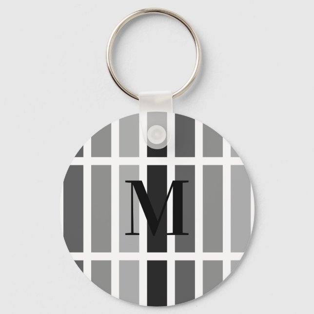 Silver Grey Hues Keychain (Front)