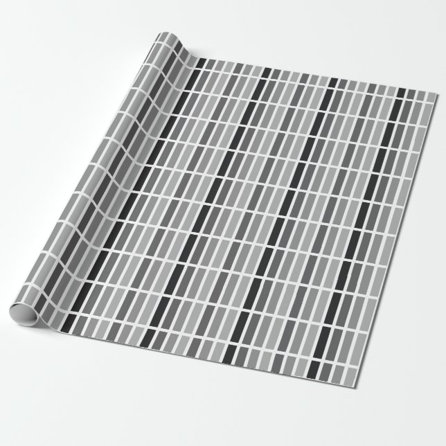 Silver Grey Hues Wrapping Paper (Unrolled)
