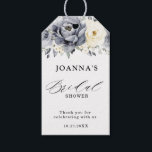 Silver Grey Ivory Floral Winter Boho Bridal Shower Gift Tags<br><div class="desc">Elegant floral winter bridal shower thank  you gift tag features elegant grey ,  ivory and silver watercolor flower bouquet frosty-hued greenery. Please contact me for any help in customization or if you need any other product with this design.</div>