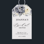 Silver Grey Ivory Floral Winter Boho Bridal Shower Gift Tags<br><div class="desc">Elegant floral winter bridal shower thank  you gift tag features elegant grey ,  ivory and silver watercolor flower bouquet frosty-hued greenery. Please contact me for any help in customization or if you need any other product with this design.</div>