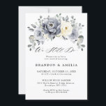 Silver Grey Ivory Floral Winter Rustic We still do Invitation<br><div class="desc">Elegant floral winter we still do wow renewal  invitation features elegant grey ,  ivory and silver watercolor flower bouquet frosty-hued greenery. Please contact me for any help in customization or if you need any other product with this design.</div>
