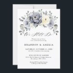 Silver Grey Ivory Floral Winter Rustic We still do Invitation<br><div class="desc">Elegant floral winter we still do wow renewal  invitation features elegant grey ,  ivory and silver watercolor flower bouquet frosty-hued greenery. Please contact me for any help in customization or if you need any other product with this design.</div>