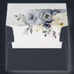 Silver Grey Ivory Floral Winter Rustic Wedding Env Envelope<br><div class="desc">Elegant floral winter wedding invitation envelope features elegant grey ,  ivory and silver watercolor flower bouquet frosty-hued greenery. Please contact me for any help in customization or if you need any other product with this design.</div>