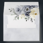 Silver Grey Ivory Floral Winter Rustic Wedding Envelope<br><div class="desc">Elegant floral winter wedding invitation envelope features elegant grey ,  ivory and silver watercolor flower bouquet frosty-hued greenery. Please contact me for any help in customization or if you need any other product with this design.</div>