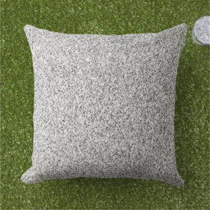Silver grey light glitter sparkles outdoor pillow