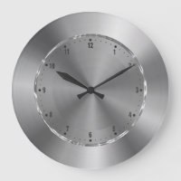 Silver Grey Metallic Design Stainless-Steel Look