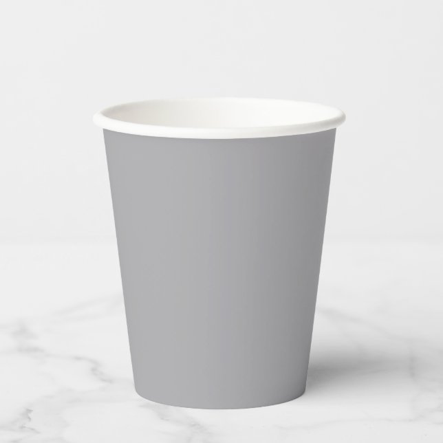 Silver Grey Paper Cups (Front)