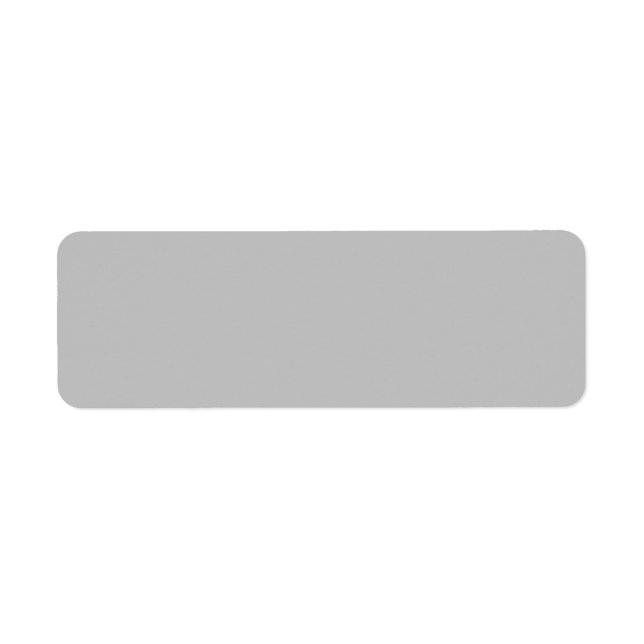 Silver Grey Return Address Label (Front)
