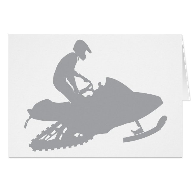 Silver Grey Snowmobiler (Front Horizontal)