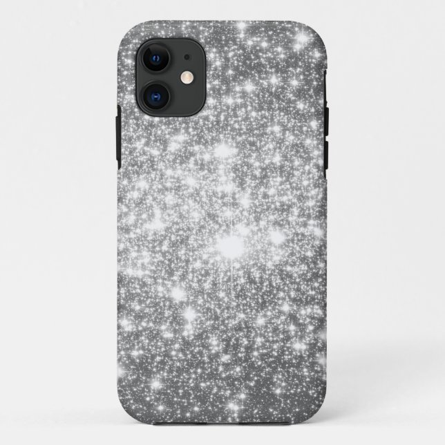 Silver Grey Sparkle Case-Mate iPhone Case (Back)